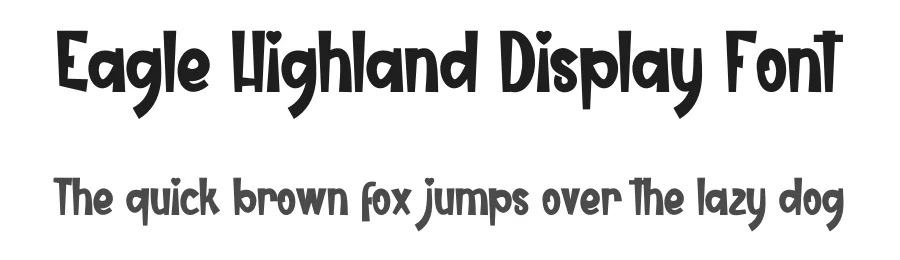 Eagle Highland Display Font by creativeletter — Display Font