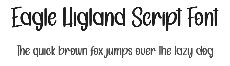 Eagle Higland Script Font by creativeletter — Display Font