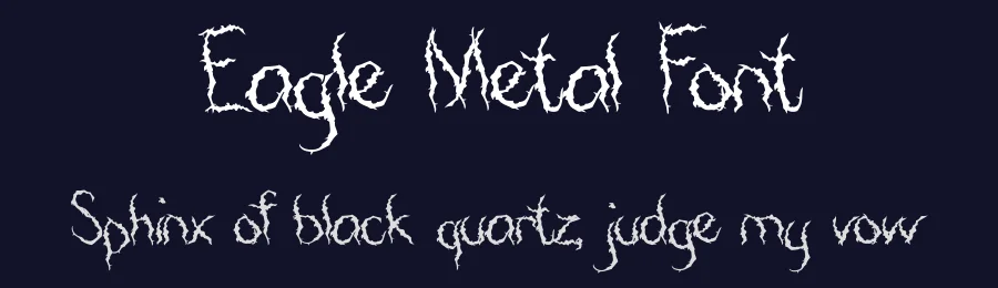 Eagle Metal Font by Rachmad bagus f — Decorative Font — thumbnail 2
