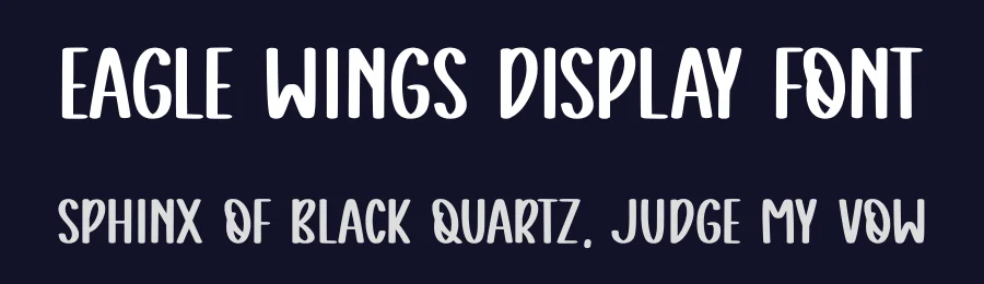 Eagle Wings Display Font by Craftedtype — Decorative Font — thumbnail 2
