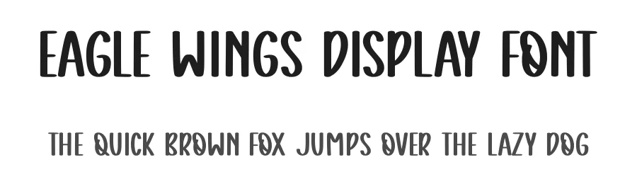 Eagle Wings Display Font by Craftedtype — Decorative Font
