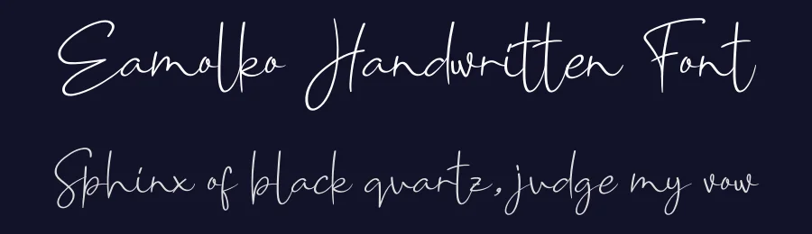 Eamolko Handwritten Font by andikastudio — Script Handwritten Font — thumbnail 2