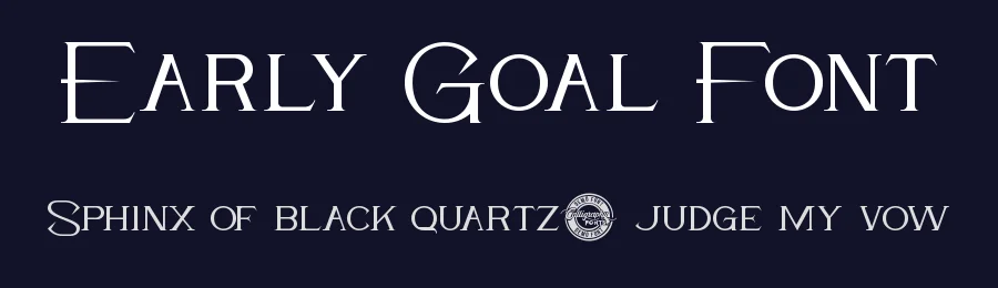 Early Goal Font by CalligraphyFonts.net — Sans Serif Font — thumbnail 2