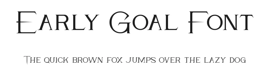 Early Goal Font by CalligraphyFonts.net — Sans Serif Font