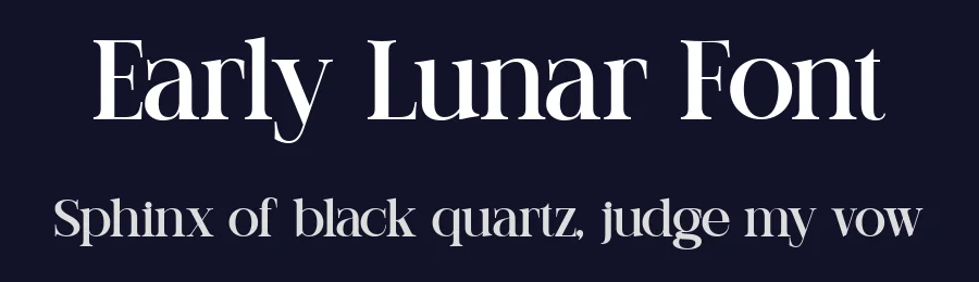 Early Lunar Font by Taboja Std — Serif Font — thumbnail 2