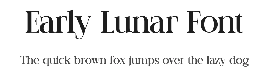 Early Lunar Font by Taboja Std — Serif Font