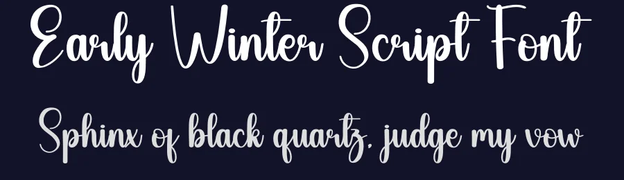 Early Winter Script Font by creativeletter — Script Handwritten Font — thumbnail 2