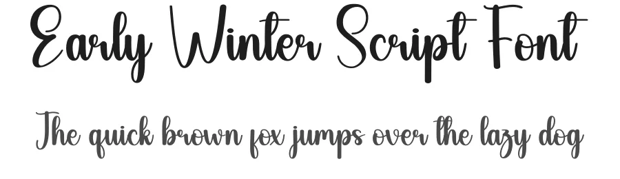 Early Winter Script Font by creativeletter — Script Handwritten Font