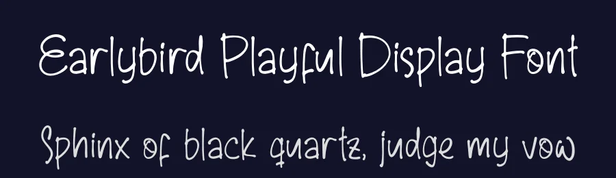 Earlybird Playful Display Font by perspectype — Display Font — thumbnail 2
