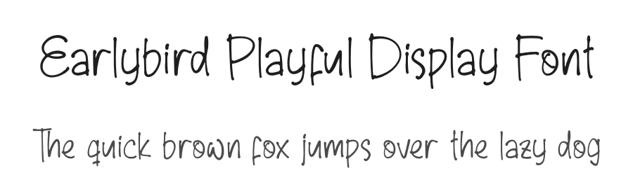 Earlybird Playful Display Font by perspectype — Display Font