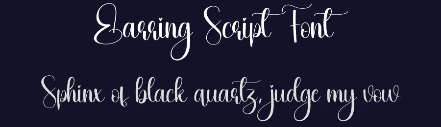 Earring Script Font by creativeletter — Script Handwritten Font — thumbnail 2