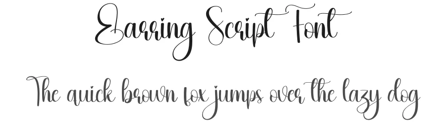 Earring Script Font by creativeletter — Script Handwritten Font