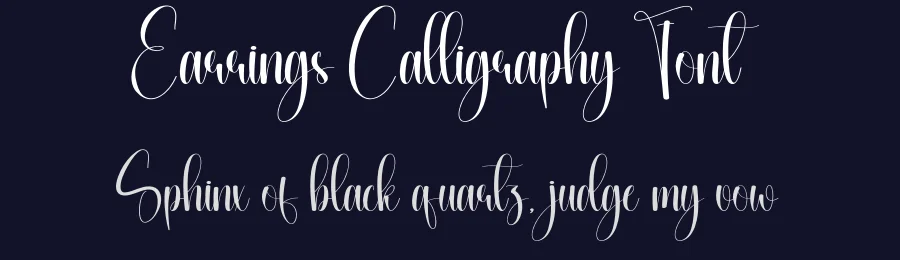 Earrings Calligraphy Font by creativeletter — Script Handwritten Font — thumbnail 2