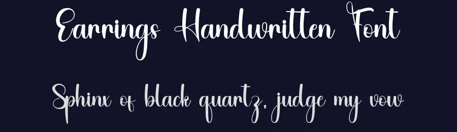 Earrings Handwritten Font by inermediaSTUDIO — Script Handwritten Font — thumbnail 2