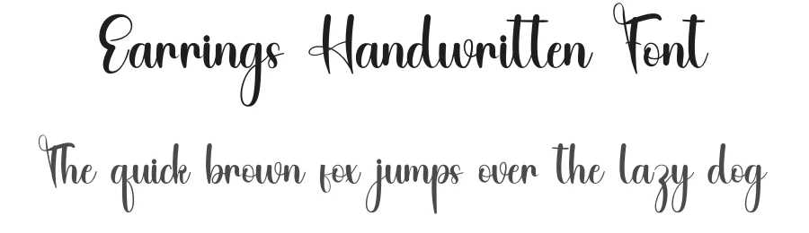 Earrings Handwritten Font by inermediaSTUDIO — Script Handwritten Font