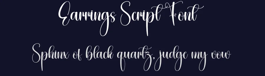 Earrings Script Font by creativeletter — Script Handwritten Font — thumbnail 2