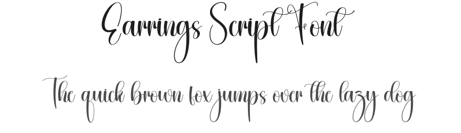 Earrings Script Font by creativeletter — Script Handwritten Font