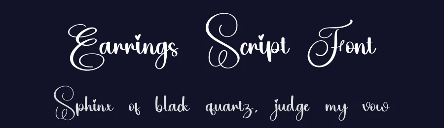 Earrings Script Font by creativeletter — Script Handwritten Font — thumbnail 2