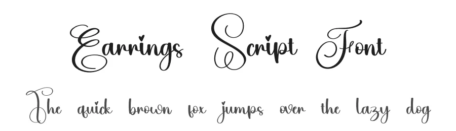 Earrings Script Font by creativeletter — Script Handwritten Font