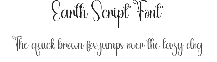 Earth Script Font by andikastudio — Script Handwritten Font
