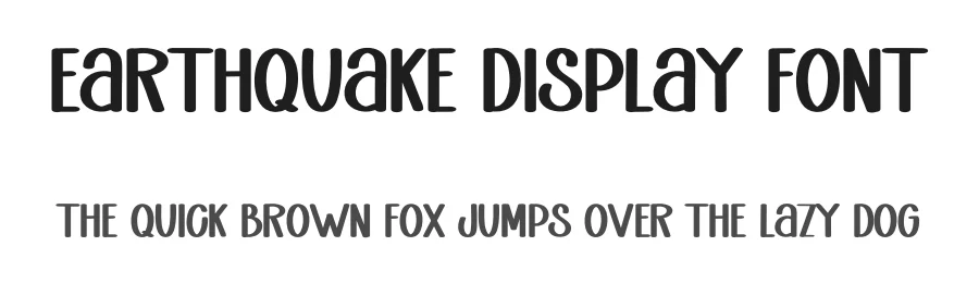Earthquake Display Font by inermediaSTUDIO — Script Handwritten Font