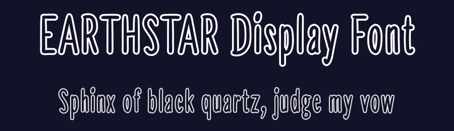 EARTHSTAR Display Font by andikastudio — Display Font — thumbnail 2