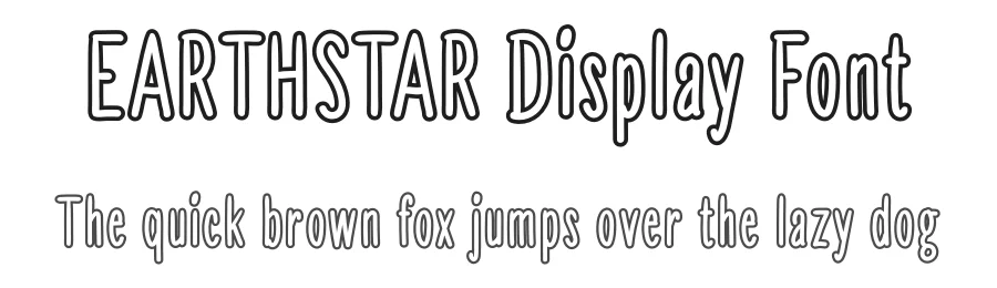 EARTHSTAR Display Font by andikastudio — Display Font