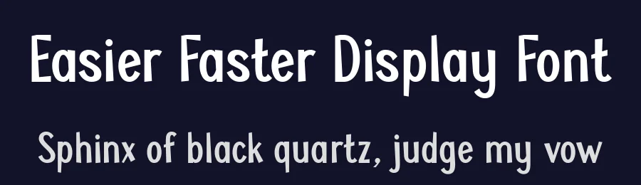 Easier Faster Display Font by Anto (7NTypes) — Display Font — thumbnail 2