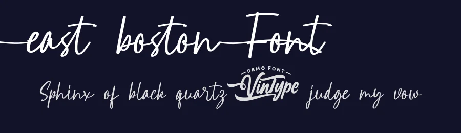 East Boston Font by VinType — Display Font — thumbnail 2