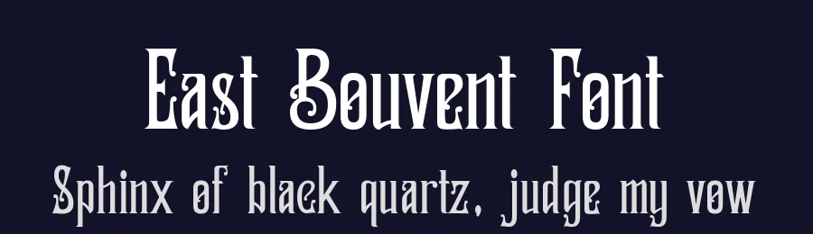 East Bouvent Font by zamjumps-studio — Blackletter Font — thumbnail 2