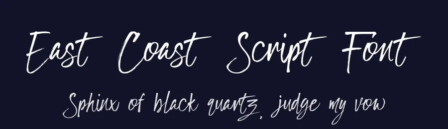 East Coast Script Font by amtypefoundry — Script Handwritten Font — thumbnail 2