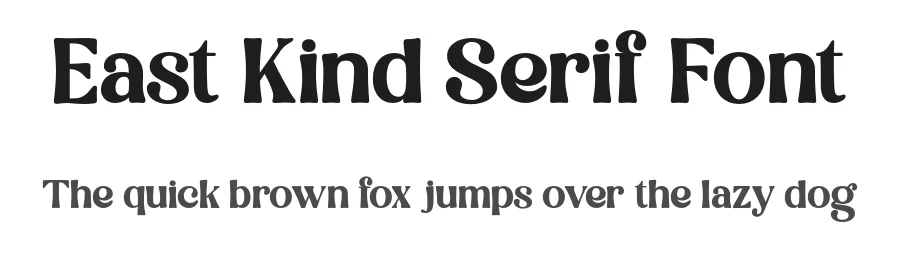East Kind Serif Font by Taboja Std — Serif Font