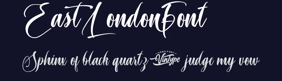 East London Font by VinType — Script Handwritten Font — thumbnail 2