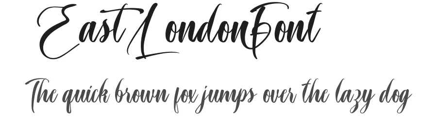 East London Font by VinType — Script Handwritten Font