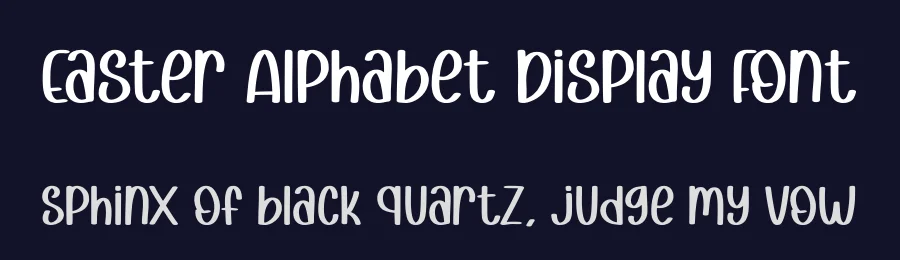 Easter Alphabet Display Font by Craftedtype — Decorative Font — thumbnail 2