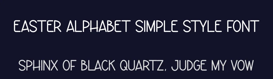 Easter Alphabet Simple Style Font by andikastudio — Display Font — thumbnail 2