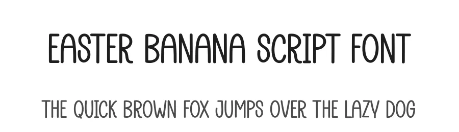 Easter Banana Script Font by andikastudio — Display Font