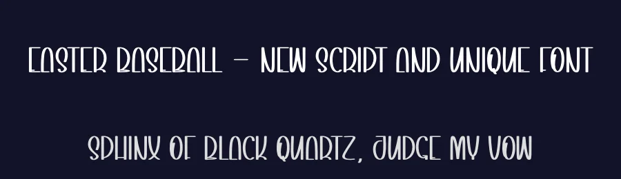 Easter Baseball – New Script And Unique Font by andikastudio — Display Font — thumbnail 2
