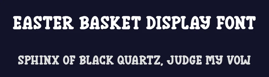 Easter Basket Display Font by Craftedtype — Decorative Font — thumbnail 2