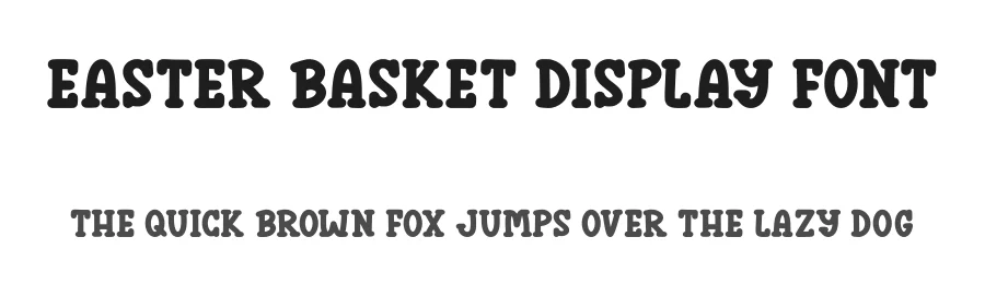 Easter Basket Display Font by Craftedtype — Decorative Font