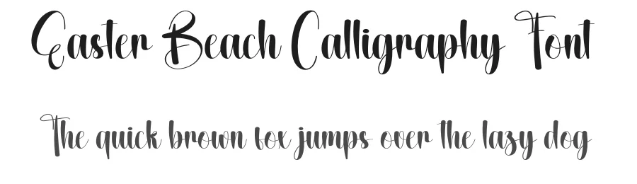 Easter Beach Calligraphy Font by creativeletter — Script Handwritten Font