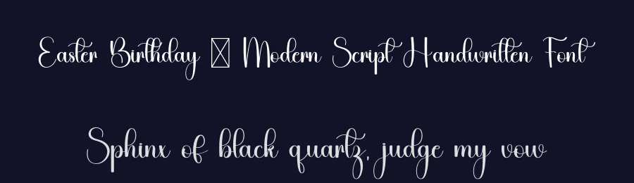 Easter Birthday – Modern Script Handwritten Font by freshtypeink — Script Handwritten Font — thumbnail 2