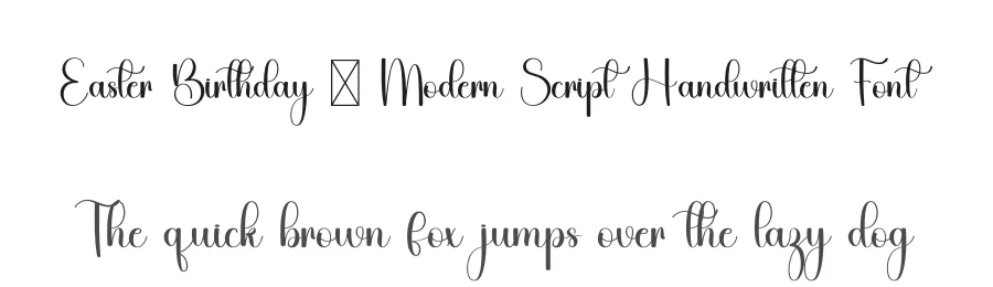 Easter Birthday – Modern Script Handwritten Font by freshtypeink — Script Handwritten Font