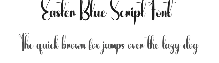 Easter Blue Script Font by andikastudio — Script Handwritten Font