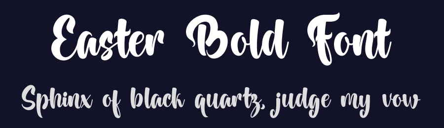 Easter Bold Font by Aveni Letter Type — Script Handwritten Font — thumbnail 2