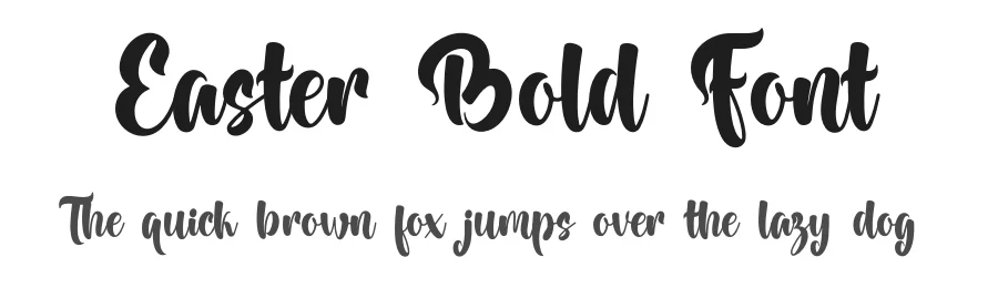 Easter Bold Font by Aveni Letter Type — Script Handwritten Font