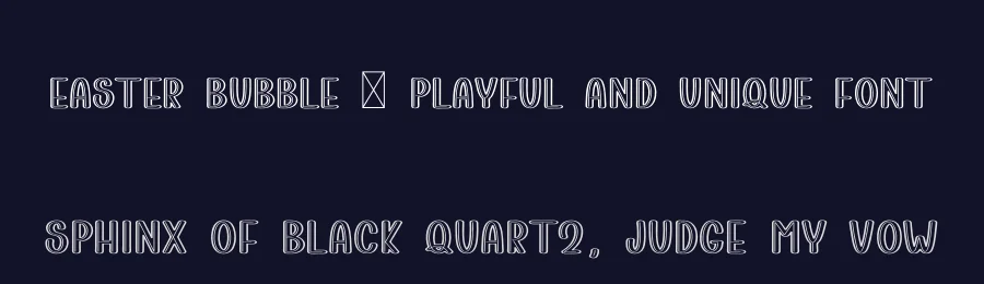 Easter Bubble – Playful And Unique Font by freshtypeink — Display Font — thumbnail 2