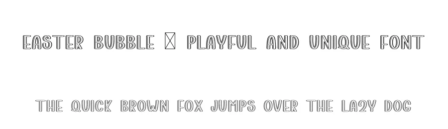 Easter Bubble – Playful And Unique Font by freshtypeink — Display Font