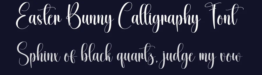 Easter Bunny Calligraphy Font by creativeletter — Script Handwritten Font — thumbnail 2
