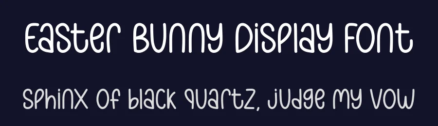 Easter Bunny Display Font by Craftedtype — Decorative Font — thumbnail 2